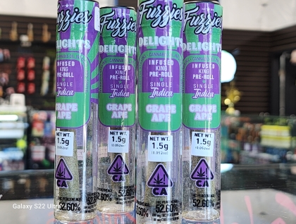 Fuzzies Delights Grape Ape 1.5g Infused Preroll