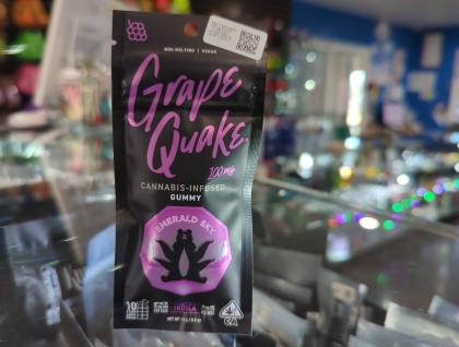Emerald Sky Grape Quake 100mg Edibles