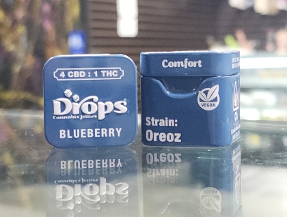 Drops Blueberry 4:1 2pc Gummies