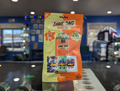 Dime Bag Switch Blueberry Thunder Fux x OG Kush 1g All in One Duo Cartridge