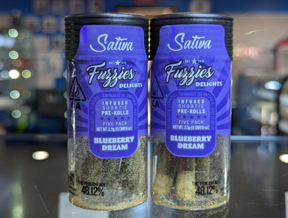 Fuzzies Blueberry Dream 2.5g Preroll 5-pack