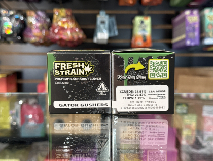 Ganjery Fresh Strains Gator Gushers 1g Indoor Flower