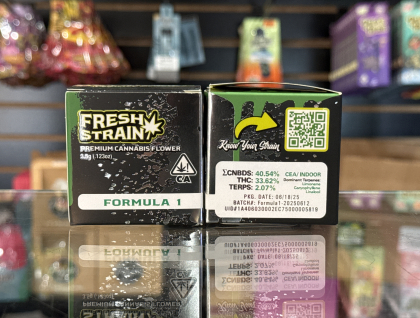 Ganjery Fresh Strains Formula One 3.5g Indoor Flower